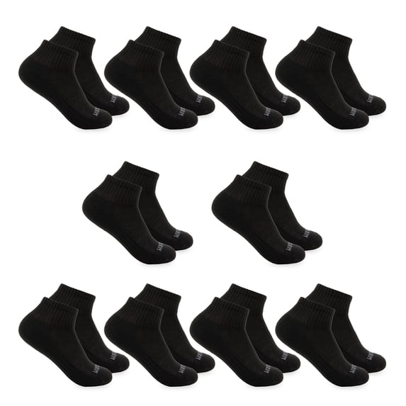 Fruit of the Loom All Day Comfort Girls Ankle Socks, Sizes 6-10, 10 ...