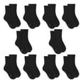 thumbnail image 1 of Fruit of the Loom All Day Comfort Boys Crew Socks, Sizes 4.5-9, 10-Pack, 1 of 7