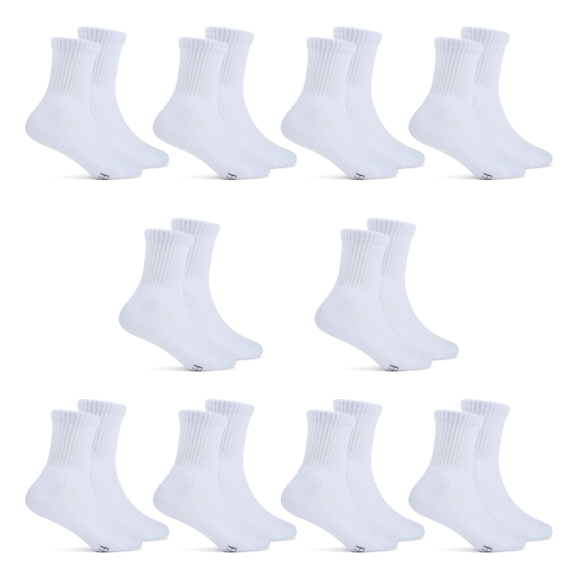 まんじゅう　 Loose Socks 40cm 24足セット Fruit of the Loom All Day Comfort Girls Crew Socks, Sizes 6-10, 10