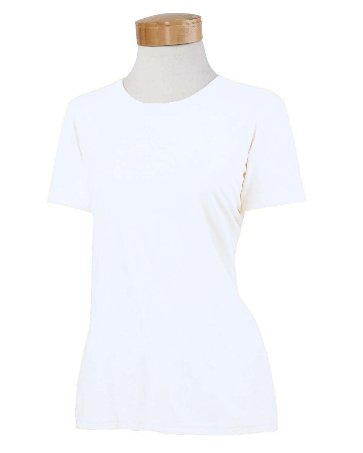 Fruit Of The Loom Ladies' HD Cotton T-Shirt - 5 Oz., Pre-Shrunk, White, Size Small