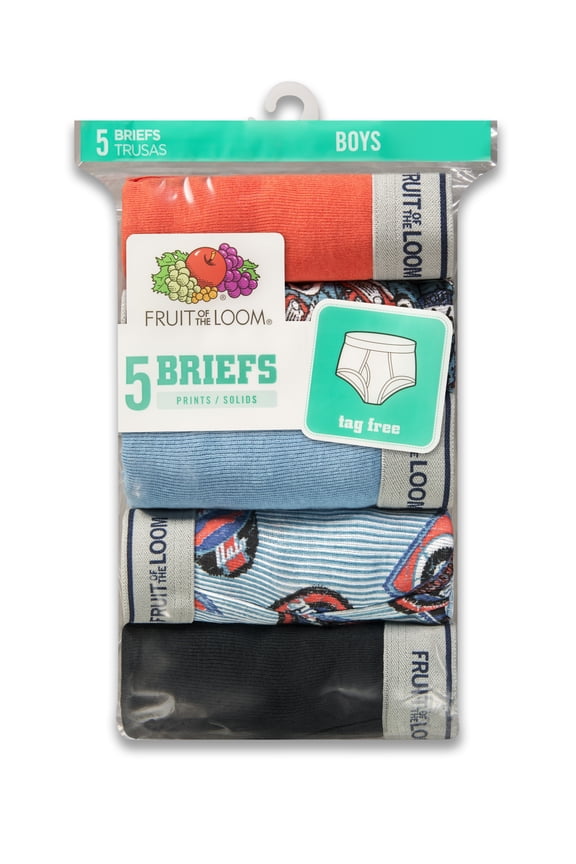 Little Boys & Big Boys Truck Fashion Briefs, 5 Pack
