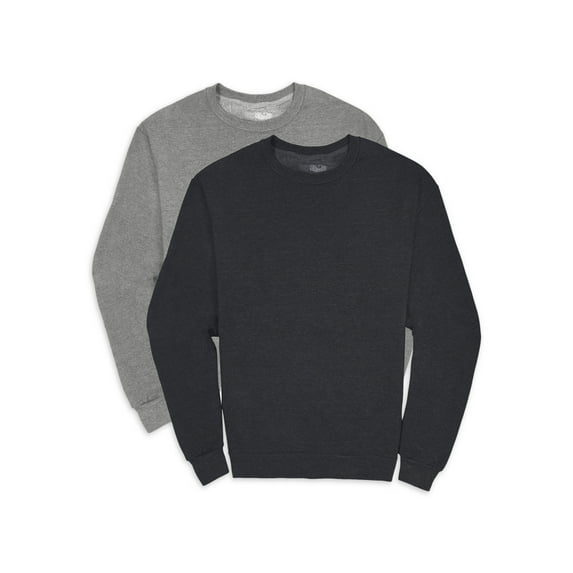 Fruit of the Loom Long Sleeve Cotton Polyester Sweatshirt (Men's) 2 Pack