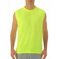 thumbnail image 1 of Fruit of the Loom Men Sleeveless Muscle T-Shirt,Safety Green, 1 of 3