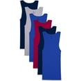 thumbnail image 1 of Fruit of the Loom Men's 100% Cotton A-Shirts, Black & Gray, Small 5 Pack, 1 of 4