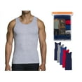 thumbnail image 1 of Fruit of the Loom Men's 100% Cotton A-Shirts Tank Tops Undershirts Assorted Solids, Small, 1 of 4