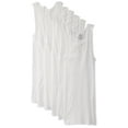 thumbnail image 1 of Fruit of the Loom Men's 100% Cotton A-Shirts, White, XL 6 Pack, 1 of 4