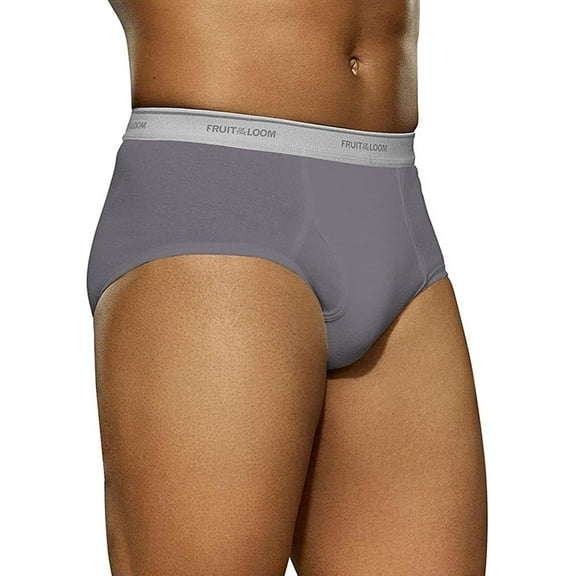 Fruit of the Loom Men's 100% Cotton Assorted Dual Defense Fashion Mid-rise Briefs