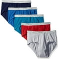 thumbnail image 1 of Fruit of the Loom Men's 100% Cotton Assorted Dual Defense Fashion Mid-rise Briefs, 1 of 5