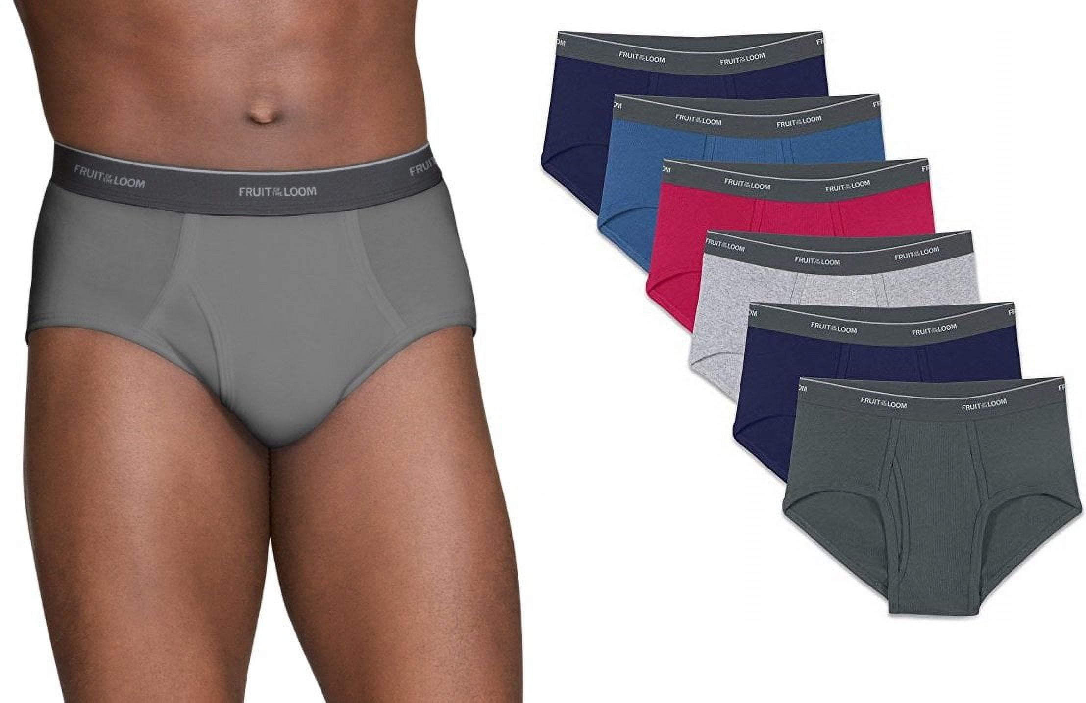 48 Wholesale Fruit Of The Loom Men's Briefs 3-Pack - at