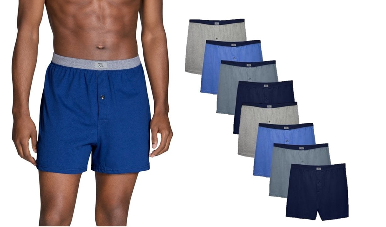 Lot De 8 Boxers Garçon Fruit Of The Loom - Tailles 14-16 / L - 100% Coton - Neuf