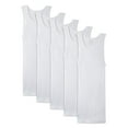 thumbnail image 1 of Fruit of the Loom Men's 100% Cotton White A-Shirts, 2XL 5 Pack, 1 of 3