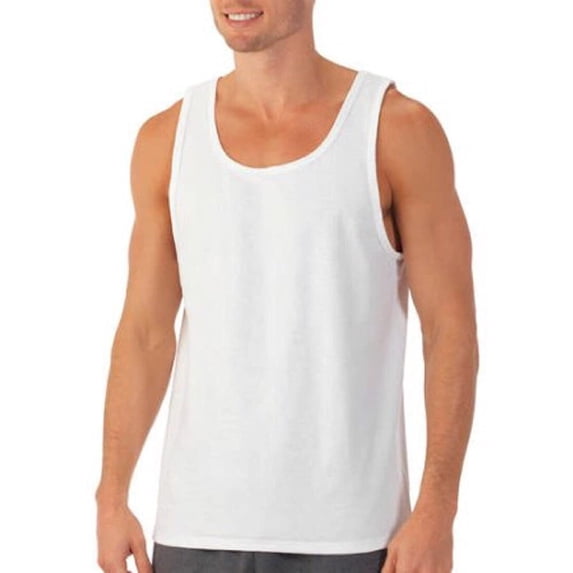 Fruit of the Loom Men's 100% Cotton White A-Shirts, 8 Pack
