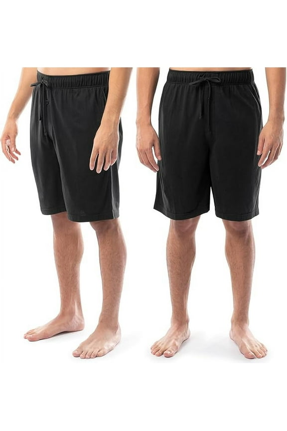 Men's 2-Pack Jersey Knit Sleep Pajama Shorts