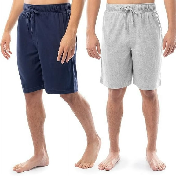 Fruit of the Loom Men's 2-Pack Jersey Knit Sleep Pajama Shorts