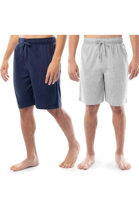 Men's 2-Pack Jersey Knit Sleep Pajama Shorts