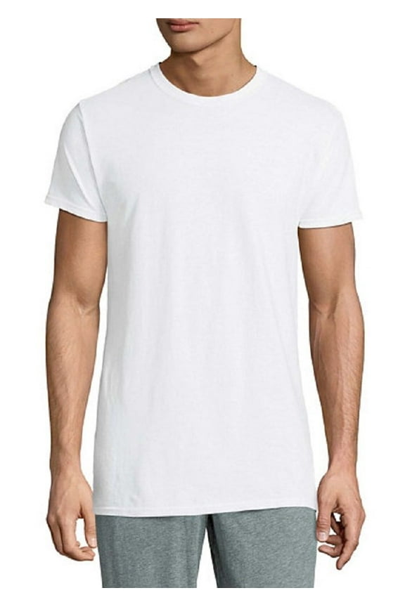 Men's 2pk Breathable Cotton Micro-mesh Crew, White, X-Large