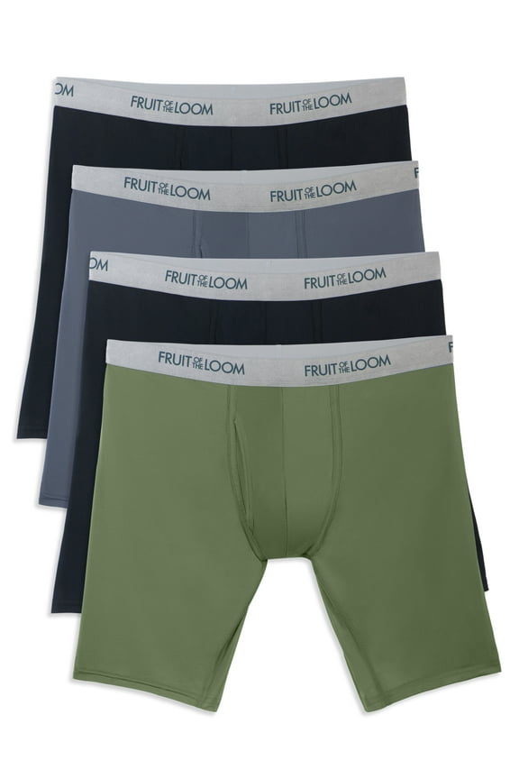 Men’s 3+1 Bonus Pack EverLight Long Leg Assorted Boxer Briefs