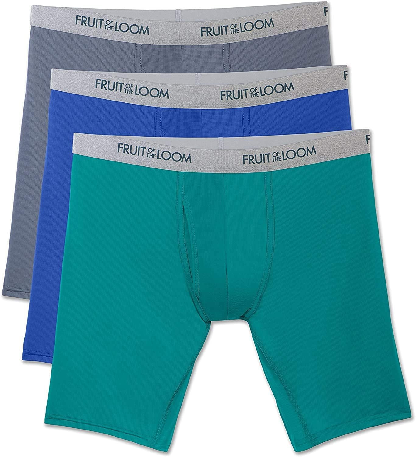 Fruit of the Loom Men's 3Pack Everlight Boxer Briefs Underwear