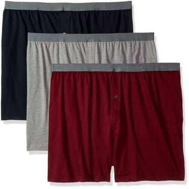 Fruit of the Loom Men's 3-Pack Premium Big Man Knit Boxer, Assorted, 2X-Large