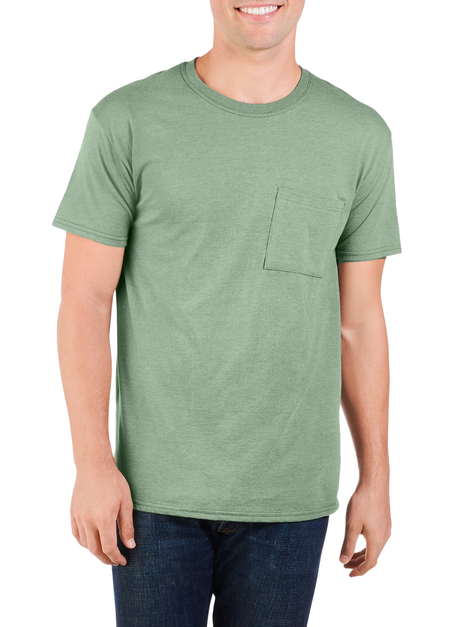 fruit of the loom men's 360 breathe pocket t shirt