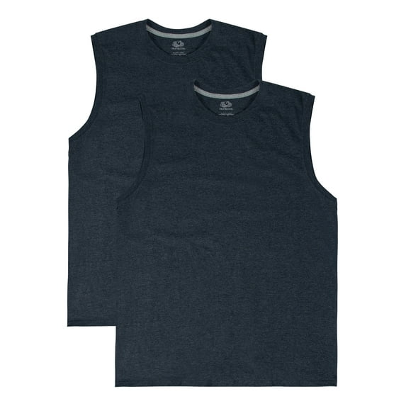 Fruit of the Loom Men's 360 Breathe Sleeveless Muscle Shirt, 2 Pack, Sizes S-4XL