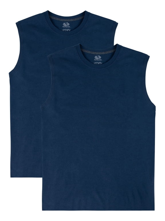 Men’s 360 Breathe Sleeveless Muscle Shirt, 2-Pack, Sizes S-4XL