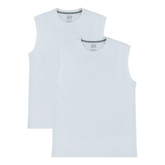 Fruit of the Loom Men’s 360 Breathe Sleeveless Muscle Shirt, 2-Pack, Sizes S-4XL