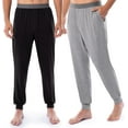 thumbnail image 1 of Fruit of the Loom Men's 360 Stretch 2-Pack Jogger Pajama Sleep Pant, 1 of 6
