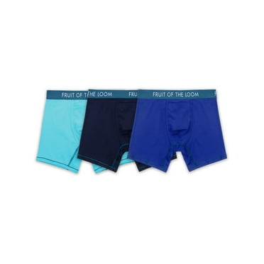 Fruit of the Loom Men's 360 Stretch Performance Boxer Briefs, Quick Dry and Moisture Wicking