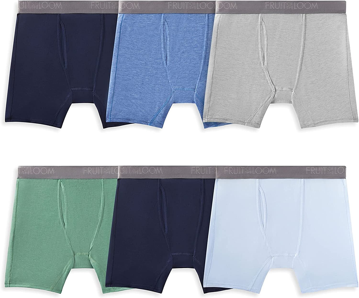 AND1 Men's Underwear Boxer Briefs - 12 Pack Performance