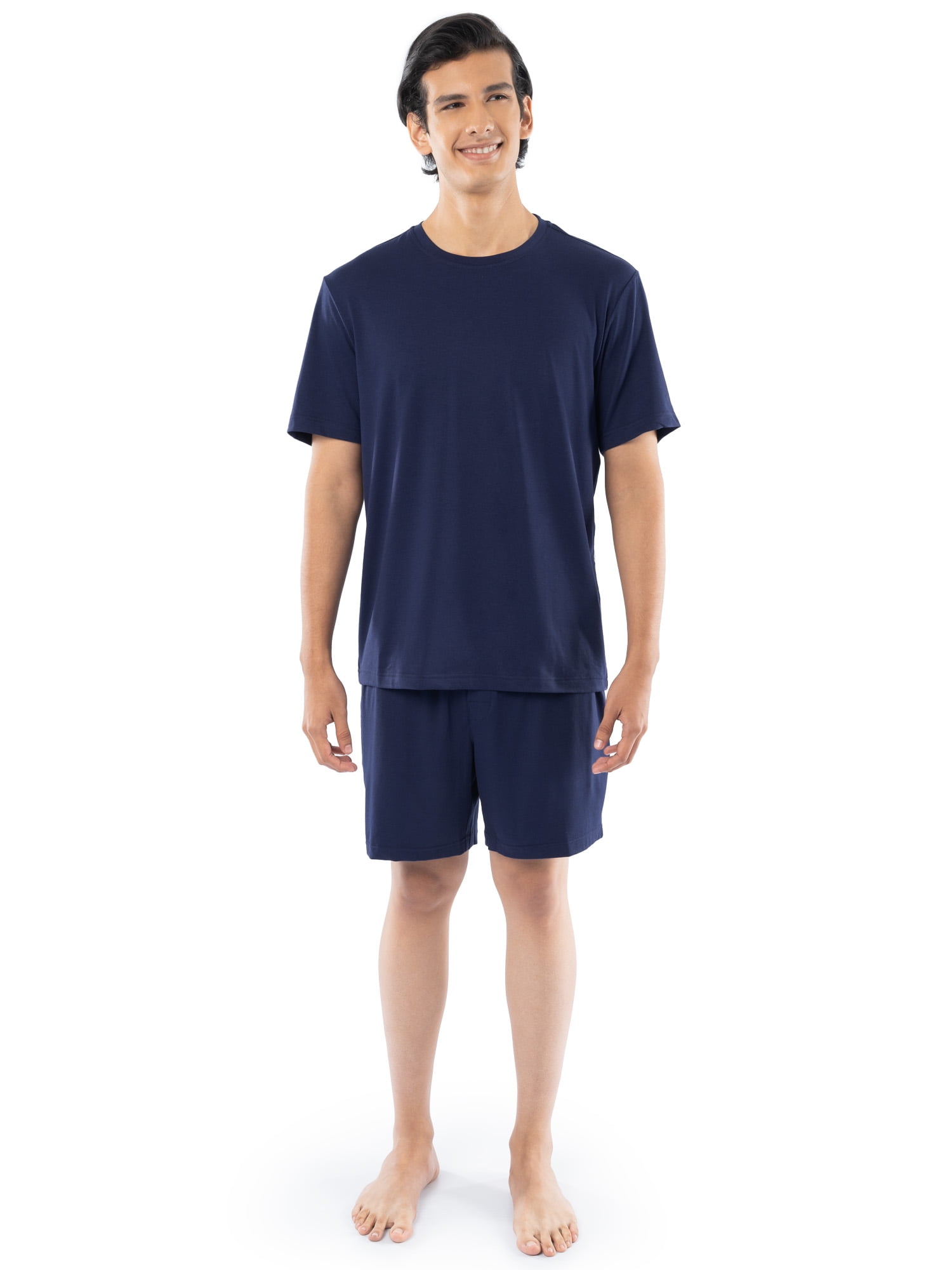 Fruit of the Loom Men's Soft Stretch T-Shirt & Short Pajama Set, Sizes S-2XL