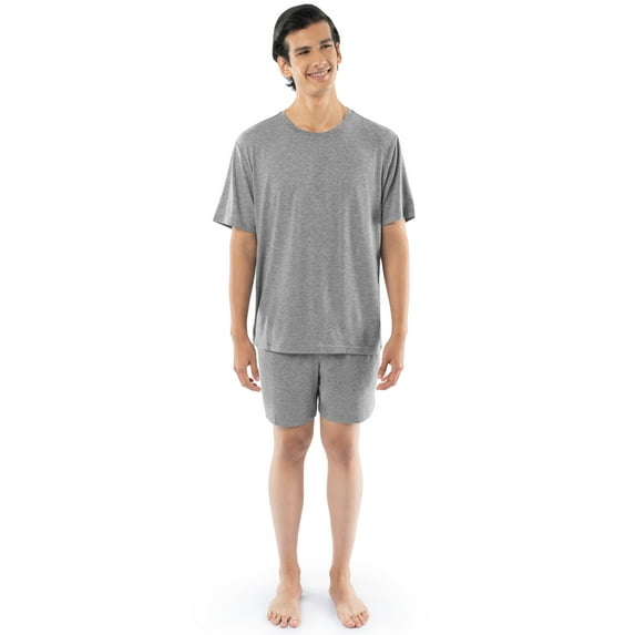 Fruit of the Loom Men's Soft Stretch T-Shirt & Short Pajama Set, Sizes S-2XL