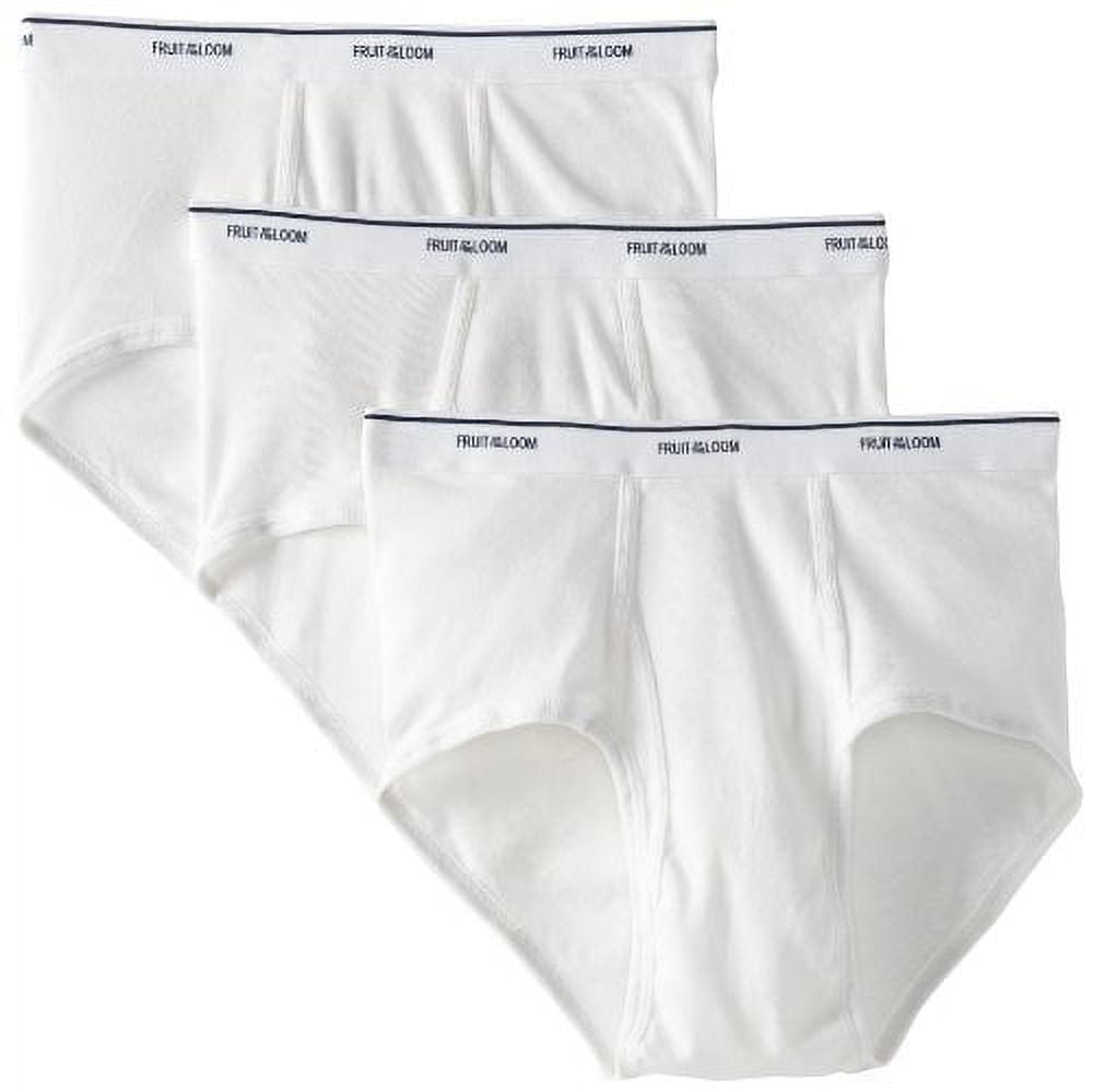 Fruit of the Loom Men's 3Pack White Briefs Underwear, 5XL - Walmart.com