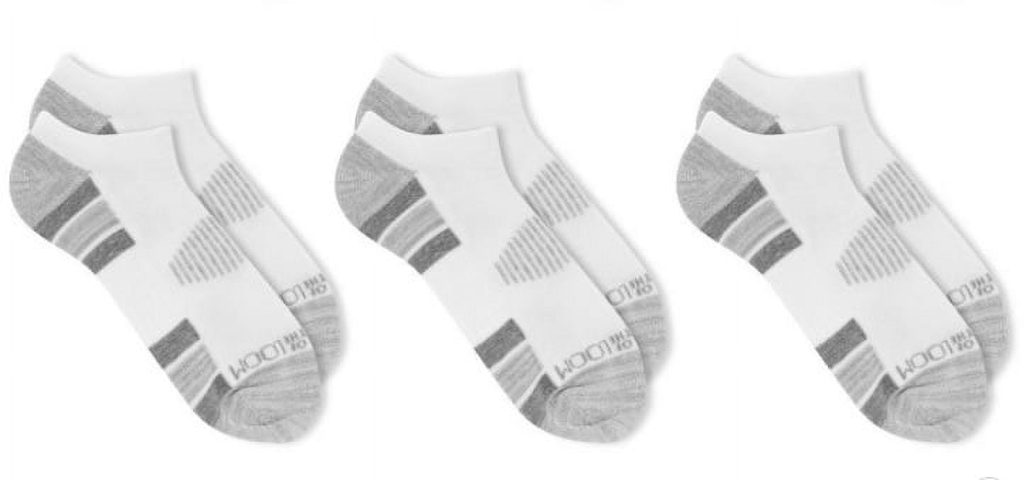 Fruit of the Loom Men's 3pk Breathable Performance No Show Socks Size