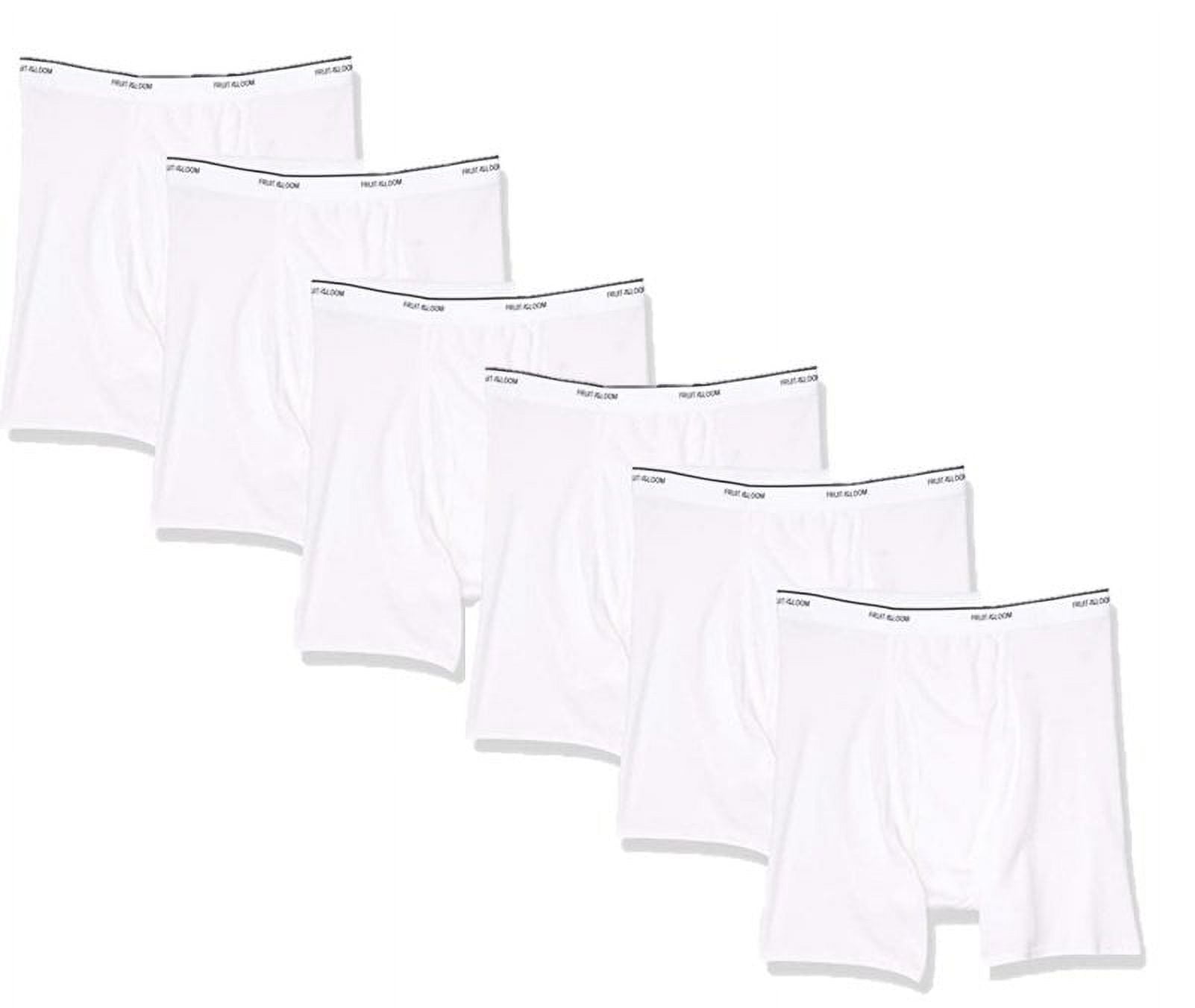 Fruit of the Loom Men's 4Pack Assorted Boxer Briefs 100 Cotton