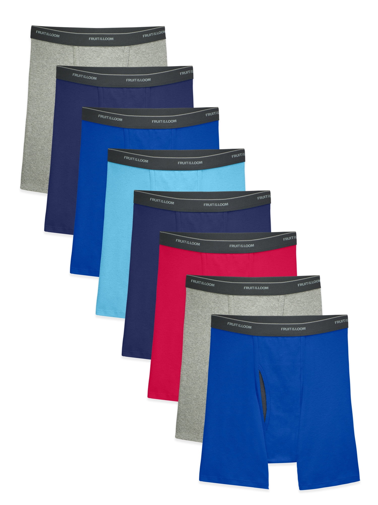 Fruit of the Loom CoolZone Breathable Boxer Briefs For Men, 5+3