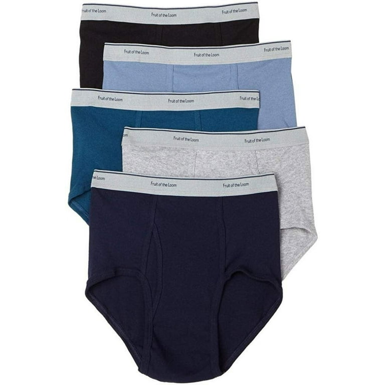 Fruit of the Loom Men's 5-Pack Assorted Briefs - Colors May Vary, AssortedL