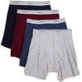 thumbnail image 1 of Fruit of the Loom Men's 6 Pack Assorted Boxer Briefs 100% Cotton Underwear,Large, 1 of 5
