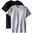 thumbnail image 1 of Fruit of the Loom Men's 6-Pack Black/Gray 3X-Large Tall Size Crew T-Shirt, 1 of 1