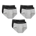 thumbnail image 1 of Fruit of the Loom Men's 6-Pack Briefs Breathable Micro Mesh Black/Gray Cotton/Polyester/Spandex Blend, 1 of 2