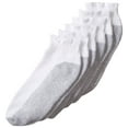 thumbnail image 1 of Fruit of the Loom Men`s Core 6 Pack Ankle Socks, 6-12, White, 1 of 4