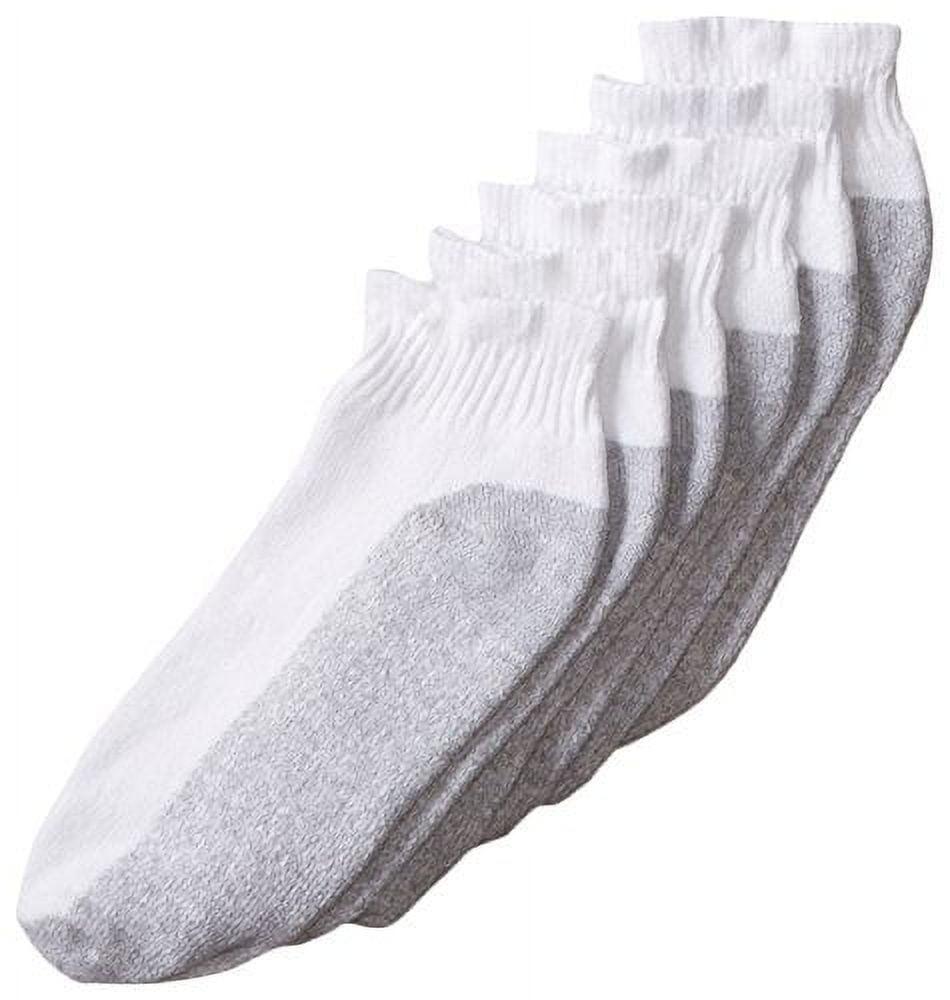 Fruit of the Loom Men's 6-Pack Cushion Ankle Crew Sock, Size 6-12 ...