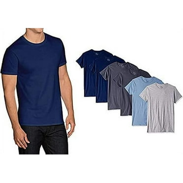 Fruit of the Loom Men's 6-Pack T-Shirts Crew Neck Tag Free Short Sleeves - Assorted Colors - 2XL