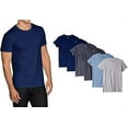 thumbnail image 1 of Fruit of the Loom Men's 6-Pack T-Shirts Crew Neck Tag Free Short Sleeves - Assorted Colors - Small, 1 of 4