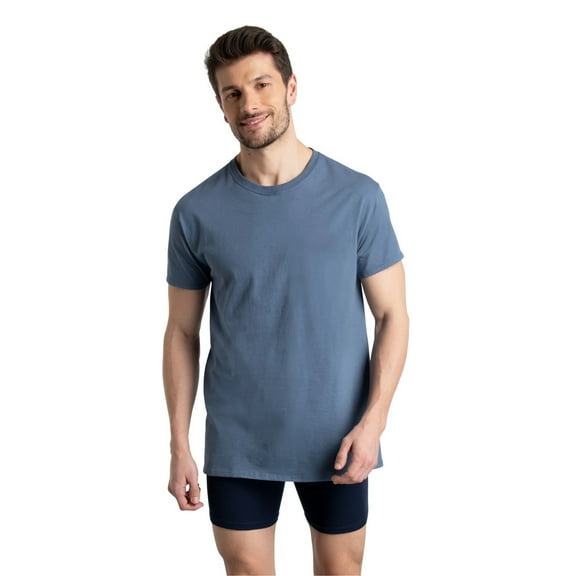 Fruit of the Loom Men's 6-Pack T-Shirts Crewneck Mystery Colors Small
