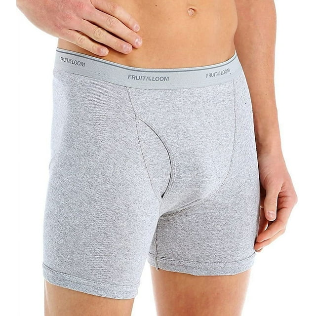 Fruit of the Loom Men's 6 Pack Traditional Fly Assorted Boxer Briefs