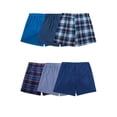 thumbnail image 1 of Fruit of the Loom Men's Boxers - Relaxed Fit, Soft Woven Cotton Blend, Moisture-Wicking, 6-Pack, S-3XL, 1 of 9