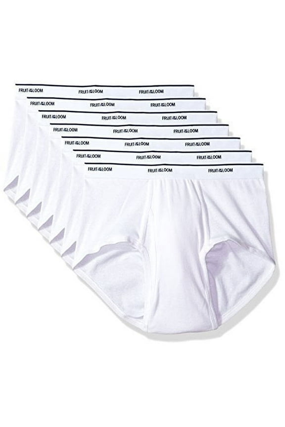 Men's 7-Pack Basic Brief (Small (Waist: 28-30 / Chest: 34-36), White)
