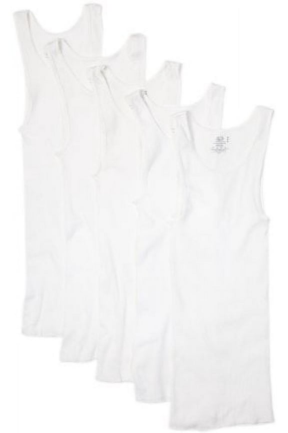 Men's A Shirts, White, Medium(Pack of 5)