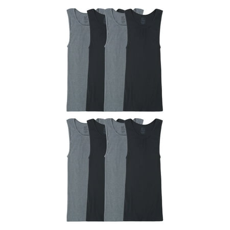 Fruit of the Loom Men's Tank Top Undershirts, Soft Ribbed A-Shirts, Multipacks, Sizes S-3XL